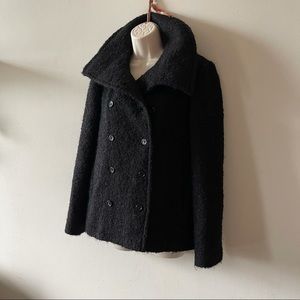 J. Crew Wool and Mohair blend Boucle Peacoat